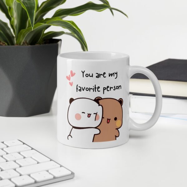 ☕ Dudu & Bubu Mug – “You Are My Favorite Person” Ceramic Cutie - Image 3