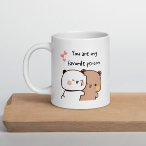 ☕ Dudu & Bubu Mug – “You Are My Favorite Person” Ceramic Cutie