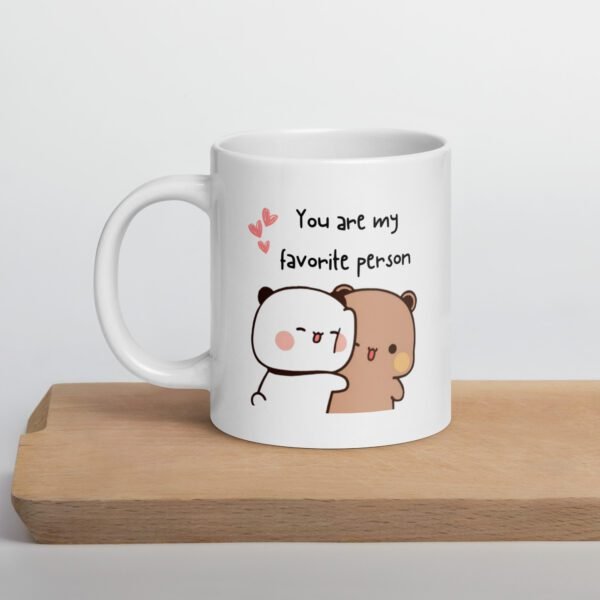 ☕ Dudu & Bubu Mug – “You Are My Favorite Person” Ceramic Cutie